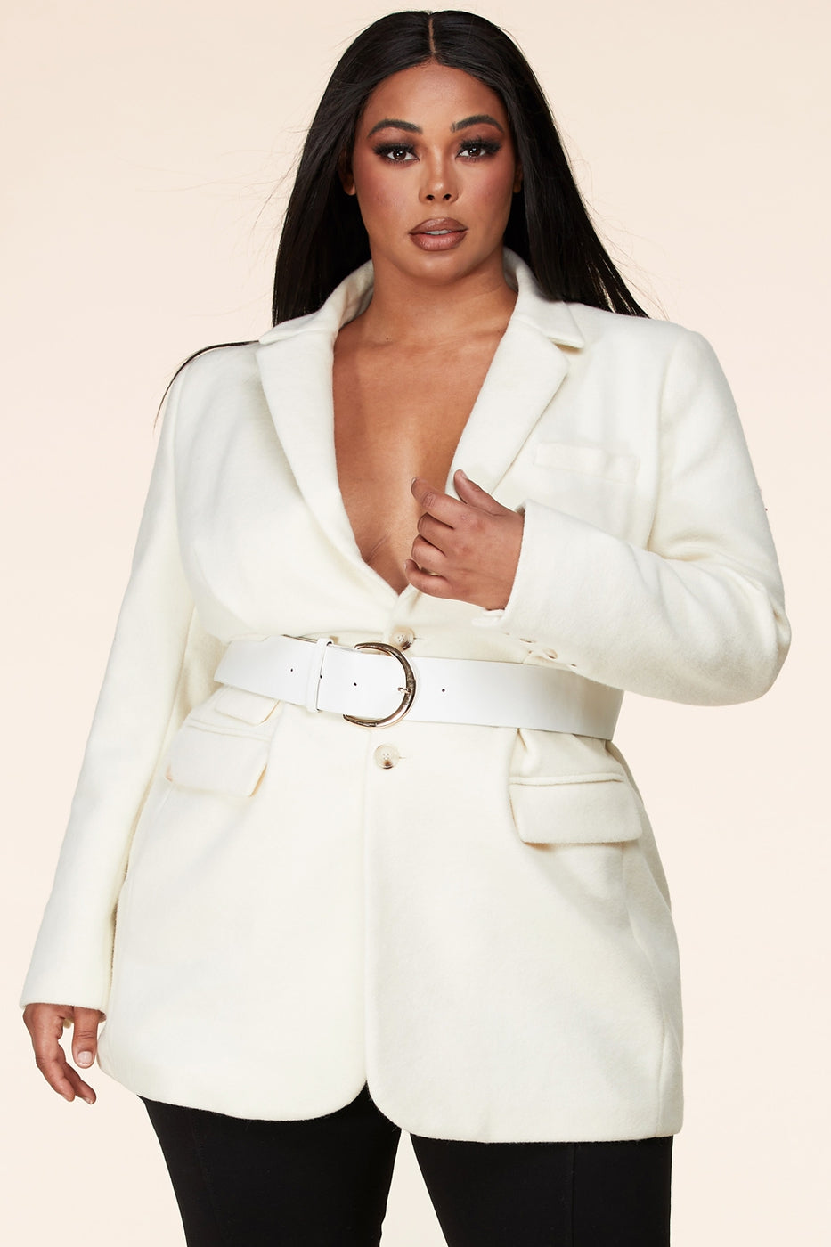 Double breasted outlet plus size blazer